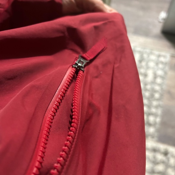 Dark deep red Lululemon rain jacket - Picture 6 of 10